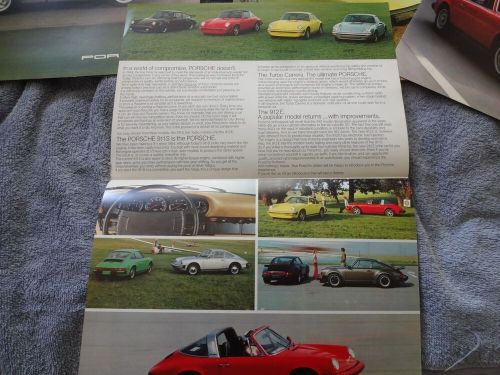 1976 porsche 911 turbo carrera 912e  911s factory brochure oem xlnt