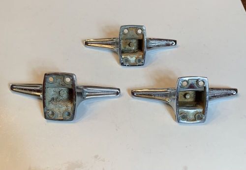 Lot of 3  stainless steel boat cleats 5.5” length