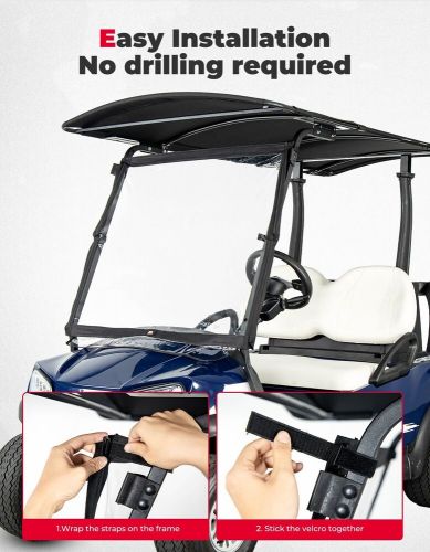 Golf cart soft front windshield window cear for club car ds tempo precedent