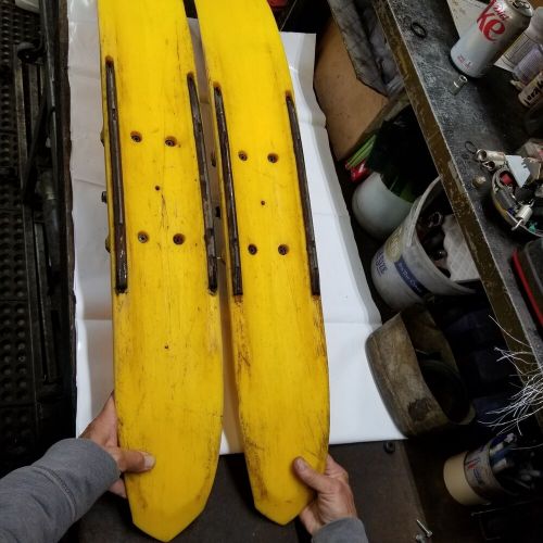 1999-2007 skidoo mxz renegade adrenaline gsx zx precision yellow skis 505070831