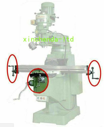 3 set milling machine part three ball crank table handle for bridgeport x&amp;y axis