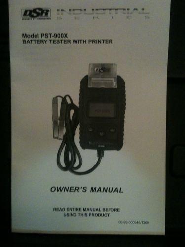 Schumaker battery tester with printer