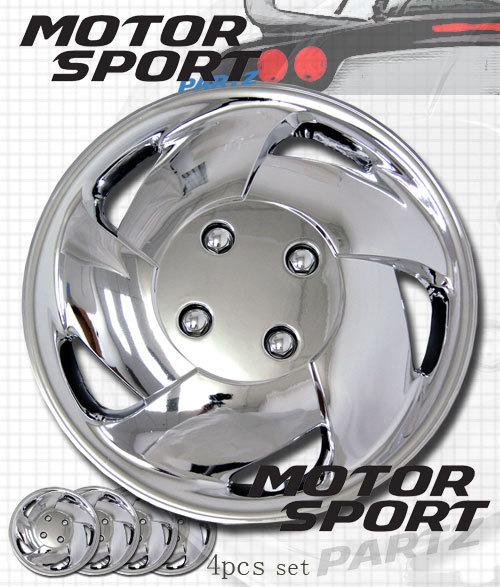 Hubcap 15 inch chrome rim wheel skin cover 4pc set 15" inches hub caps style 083