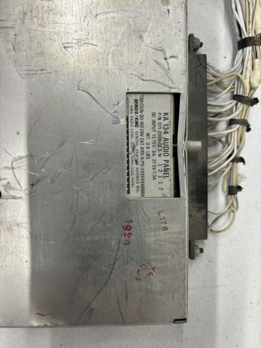 King ka 134 audio panel w/ tray &amp; connector back