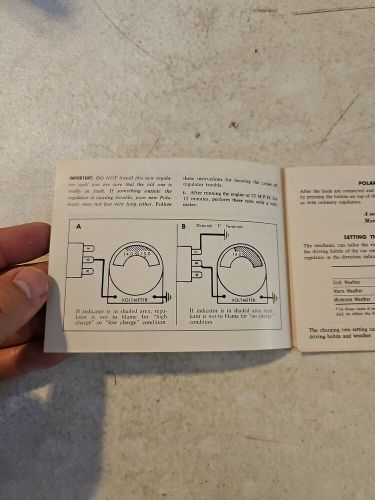 Vintage blue streak polamatic voltage regulator vr-414xp instructions booklet