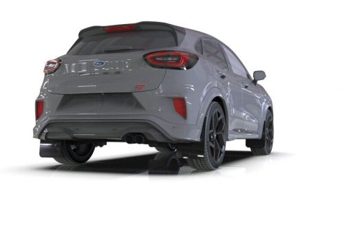 Rally armor mf86-ur-blk-gry black mud flap grey logo for ford puma st
