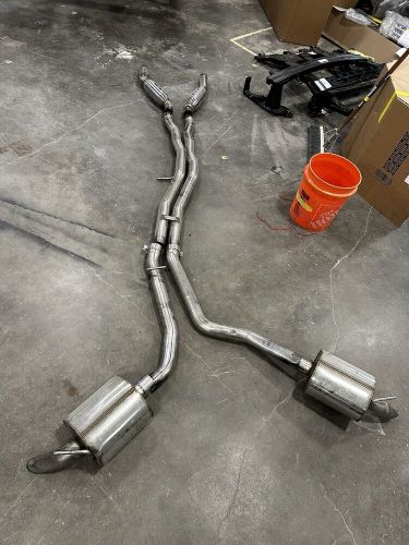 Awe 3015-31016 resonated exhaust-no tips turn downs for 18-23 audi b9 sq5