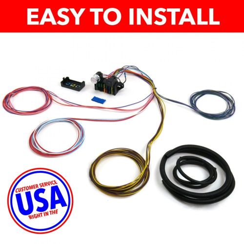 1971 - 1977 chevy vega ultra pro wire harness system 12 fuse coded retro fit