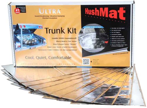 Hushmat 10301 ultra trunk sheet kit 12 in. x 23 in. sheets (19 sq.ft total) silv