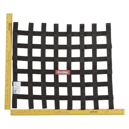 Racequip 726004 - black 18&#034; x 21&#034; size ribbon window net