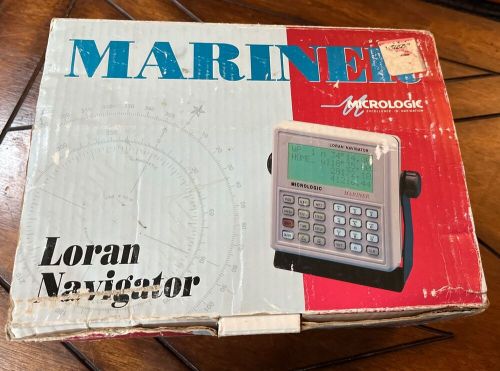 Vintage mariner loran navigator micrologic boat navigation system for parts