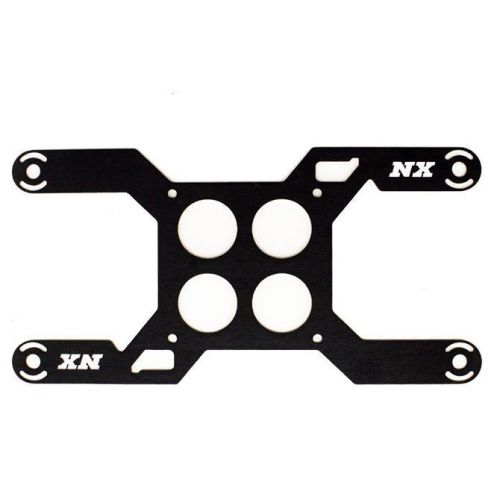 Nx-15729d nitrous express solenoid bracket, carb plate for dominator (4 solenoid