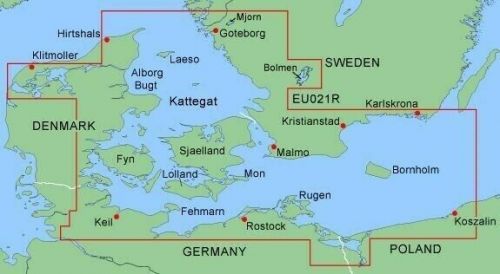 Garmin bluechart data card g2 010-c0592-00 denmark sweden germany poland gpsmap