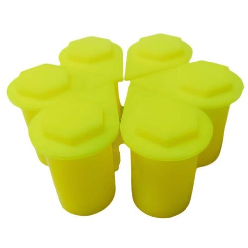 Enhance safety measures with yellow safety wheel nut indicators 25 x 21mm