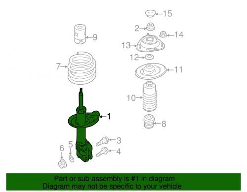 Genuine subaru strut 20310fg131