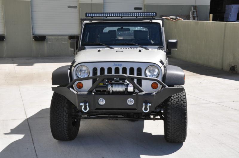 Jeep jk wrangler front bumper 01 crawler w winch plate steel stinger ko off road