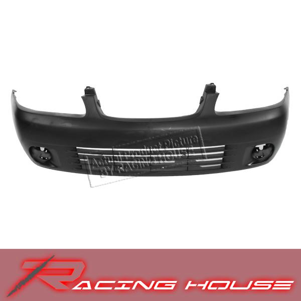 2000-2003 nissan sentra black plastic front bumper cover unpainted primered raw