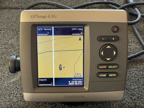 Garmin gpsmap 431s chart plotter fishfinder inland lakes gps w. transducer