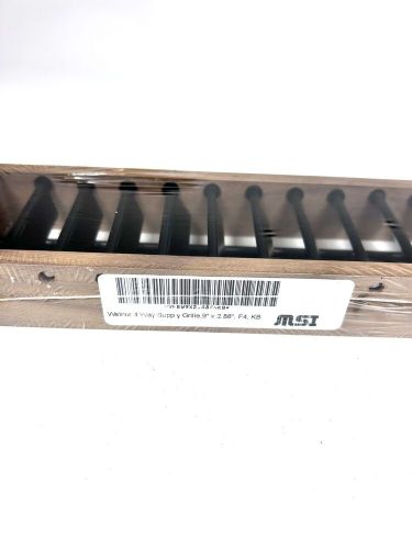 -new- msi walnut 4 way supply grille 9&#039;&#039; x 2.88&#039;&#039; teak vent