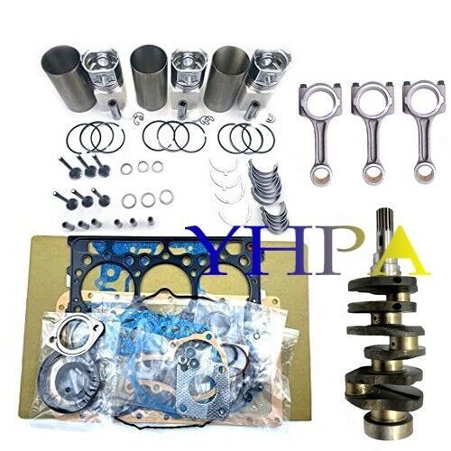 D722 overhaul rebuild kit crankshaft connecting rod for kubota engine tractor