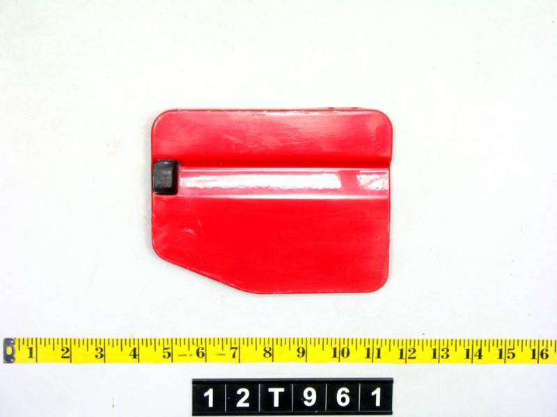 90 nissan pickup fuel filler door lid gas tank cover cap oem red 12t961