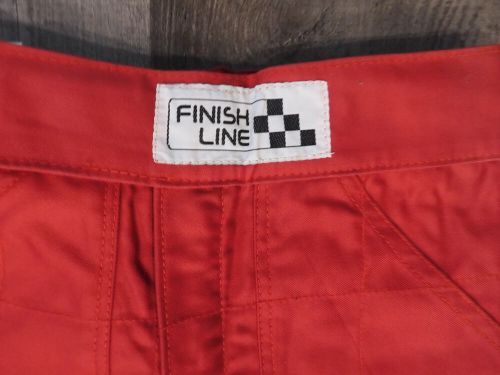 Finish line quarter midget / kart / jr drag youth racing pants medium/large