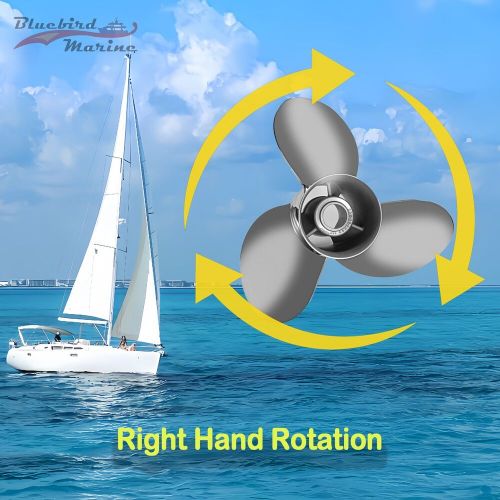 14 1/2x25 stainless steel boat propeller for mercury 135-300hp 15 spline rh prop