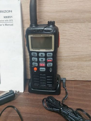 Standard horizon hx851 floating vhf dcs transceiver marine radio as is