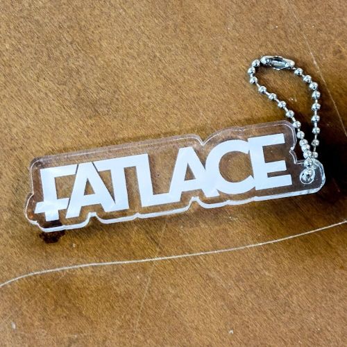 Illest fatlace acrylic keychain clear + frost accessory jdm race drift key chain