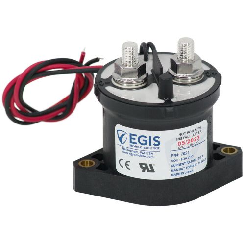 Egis mobile electric contactor 12/24v sealed enclosure high interrupt capability