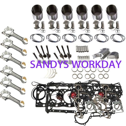 D1146 engine overhaul rebuild kit &amp; 6x connecting rod for doosan engine