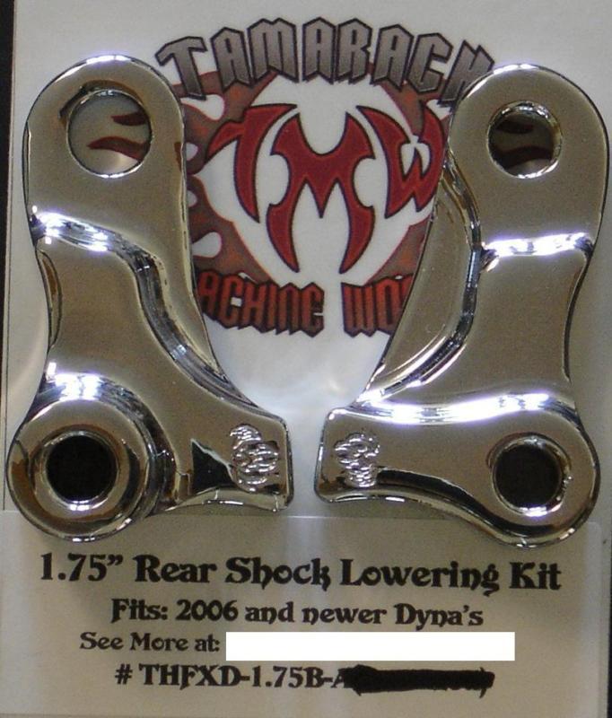 1.75"lowering kit 2006-14 harley davidson dyna fat bob (chrome) 