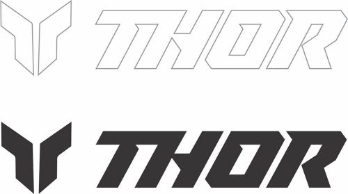 Thor 9&#034; decal sheet black