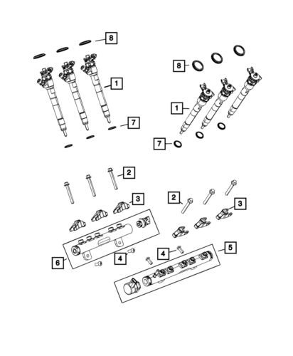 Genuine mopar fuel rail 68490028aa