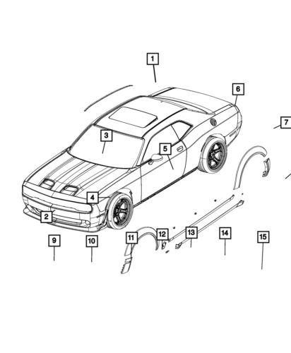 Genuine mopar anti-chip film right 68199802ac