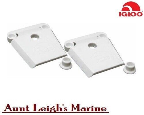 (2) replacement white plastic latch igloo 28.36.40.48,54,72,94,128,162 qt cooler