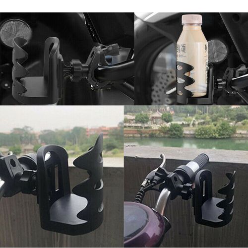 Adjustable handlebar cup holder mount drink water bottle for motorcycle atv bike