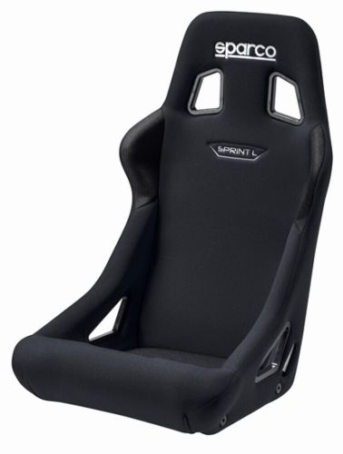 Sparco sprint l large black fia racing seat 008234lnr