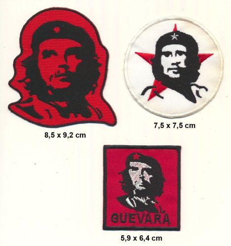 Che guevara patches patches set 3 piece freedom fighter revolution cuba castro-