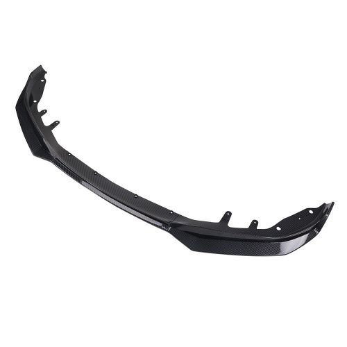 Carbon style front bumper lip spoiler for bmw 4 series g22 g23 2020-2024