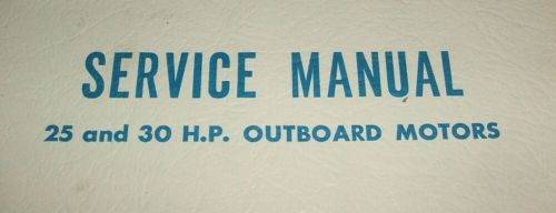 Chrysler 1974 25 30 hp 25hp 30hp service repair shop manual outboard