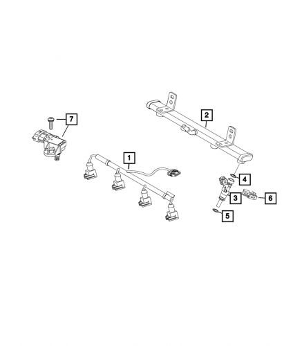 Genuine mopar fuel injector seal 68232117aa