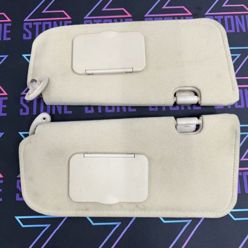 2001-2009 ford escape tribute mariner left right sun visor shade set pair tan