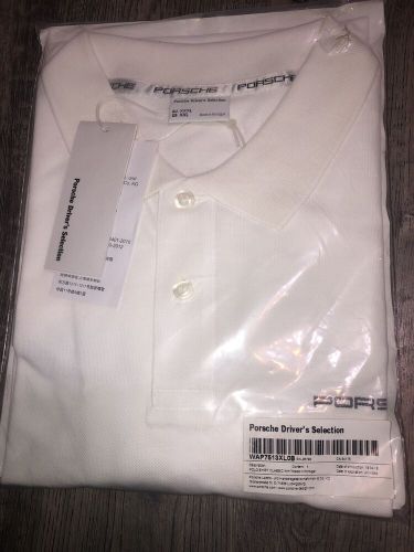 Porsche design driver&#039;s selection nos white polo shirt usa:size xxl euro: xxxl