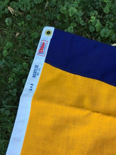 Nos collegeville 3x5&#039; flag ford fleet blue bird swallowtail shipping company new