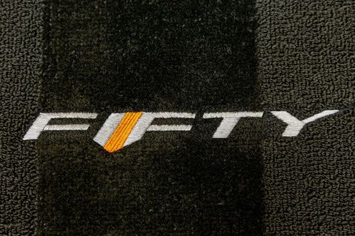 2016-2024 camaro 4-piece carpet floor mat set/embroidered logo-50th anniversary