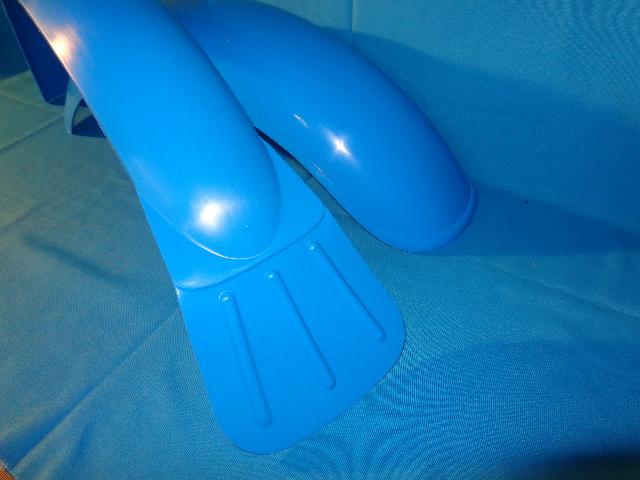 Blue fender set for bultaco sherpa 250 and 350 models 198 and 199. are plastic b