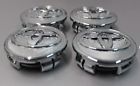 (4) new toyota wheel rim center hub caps chrome logo 57mm prius corolla yaris