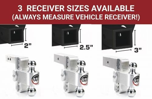 Weigh safe trailer hitch ball mount ctb4-2.5 180 degree