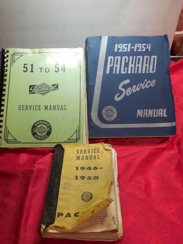 Lot of 3 1946- 1954 packard original service manual shop 